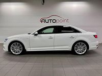 Begagnad Audi A4 S-Line 190 HK (139 kW) 2018 Vit Sedan