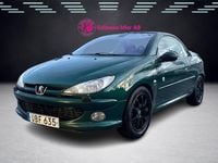 Begagnad Peugeot 206 CC Roland Garros 109 HK (80 kW) 2003 Grön Cab