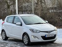 Begagnad Hyundai i20 Premium 75 HK (55 kW) 2014 Vit Halvkombi