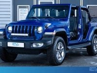 Begagnad Jeep Wrangler Unlimited Sahara 272 HK (200 kW) 2018 Blå SUV