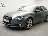 Begagnad Audi A3 Sport 151 HK (111 kW) 2019 Grå Sedan