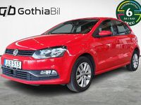 Begagnad VW Polo S 90 HK (66 kW) 2015 Röd Halvkombi