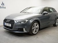 Begagnad Audi A3 Sportback Sport 150 HK (110 kW) 2019 Grå Halvkombi