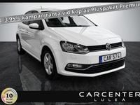 Begagnad VW Polo 90 HK (66 kW) 2016 Vit Halvkombi