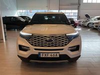 Begagnad Ford Explorer Hybrid Platinum 457 HK (336 kW) 2020 Vit SUV