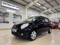 Begagnad Kia Picanto 65 HK (47 kW) 2011 Svart Halvkombi