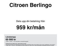 Begagnad Citroën Berlingo 99 HK (72 kW) 2018 Vit Minibuss