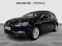Begagnad VW Polo 90 HK (66 kW) 2016 Svart Halvkombi