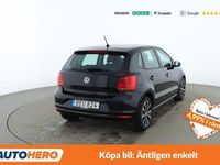 Begagnad VW Polo 91 HK (66 kW) 2016 Svart Halvkombi