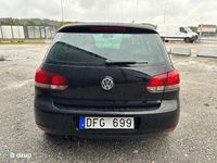 Begagnad VW Golf VI 160 HK (117 kW) 2010 Svart Halvkombi