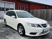 Begagnad Saab 9-3 Linear 150 HK (110 kW) 2008 Vit Kombi
