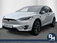 begagnad Tesla Model X 100D KOLFIBER DRAG 6 SITS MOCCA