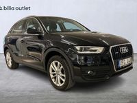 begagnad Audi Q3 2.0 TDI quattro 2.0 TDI quattro S Tronic Comfort Drag P-sensor 177hk 2013 Svart