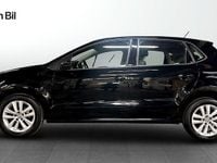 Begagnad VW Polo 90 HK (66 kW) 2017 Svart Halvkombi