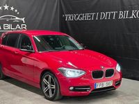 Begagnad BMW 118 143 HK (105 kW) 2012 Röd Halvkombi