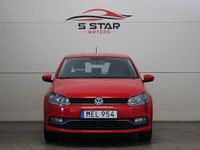Begagnad VW Polo 90 HK (66 kW) 2015 Röd Halvkombi