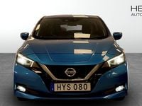 Begagnad Nissan Leaf Tekna 160 kW (218 HK) 2021 Blå Halvkombi