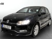 Begagnad VW Polo Comfortline 90 HK (66 kW) 2017 Svart Halvkombi