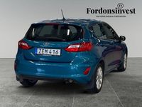 Begagnad Ford Fiesta Titanium 101 HK (74 kW) 2018 Blå Halvkombi