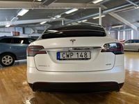begagnad Tesla Model X 90D 423HK/DRAG/PANO/1ÅRGARANTI/S-V HJUL/6-SITS