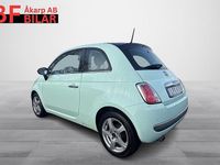 Begagnad Fiat 500 Lounge 69 HK (50 kW) 2014 Grön Halvkombi