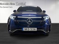 begagnad Mercedes EQC400 AMG/Drag/HUD/Burmester/Moms 2021 Blå