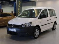 Begagnad VW Caddy 109 HK (80 kW) 2013 Vit Minibuss
