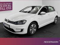 begagnad VW e-Golf 24.2 kWh Förarassistans Navi 2016, Halvkombi