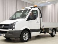 begagnad VW Crafter TDI Flak Fassi Kran Drag Värmare Momsbil