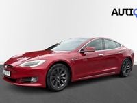 Begagnad Tesla Model S Long Range AWD 311 kW (423 HK) 2019 Röd Halvkombi