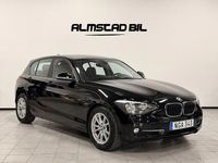 Begagnad BMW 118 Sport Line 143 HK (105 kW) 2012 Svart Halvkombi
