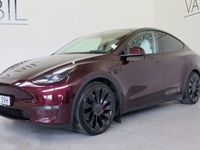 begagnad Tesla Model Y Performance AWD Midnight Cherry Red/V-däck