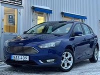 Begagnad Ford Focus Titanium 125 HK (91 kW) 2016 Blå Halvkombi