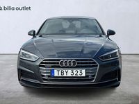 begagnad Audi A5 Sportback 2.0 TFSI quattro 2.0 TFSI quattro S-Line 252hk Drag P-värm 2017 Grå