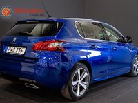Begagnad Peugeot 308 GT-line 131 HK (96 kW) 2019 Blå Halvkombi