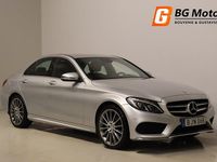 Begagnad Mercedes C220 AMG line 170 HK (125 kW) 2015 Silver Sedan