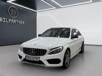 Begagnad Mercedes C220 AMG line 170 HK (125 kW) 2015 Vit Kombi