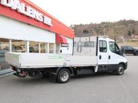 begagnad Iveco Daily 35 3.0 CNG Dubblahjul bak Flak Drag 2017, Transportbil