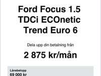 begagnad Ford Focus 1.5 TDCi ECOnetic Trend Euro 6