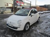 Begagnad Fiat 500C Lounge 69 HK (50 kW) 2012 Vit Cab