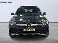 begagnad Mercedes GLC300 d 4MATIC 4M AMG 245hk Panorama Navi Drag 2021 Grå