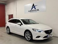 Begagnad Mazda 6 Optimum 175 HK (128 kW) 2013 Vit Kombi