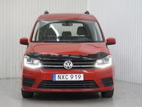 Begagnad VW Caddy 102 HK (75 kW) 2016 Röd Minibuss