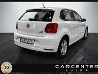 Begagnad VW Polo 90 HK (66 kW) 2016 Vit Halvkombi