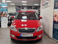 Begagnad Skoda Fabia Elegance 69 HK (50 kW) 2010 Röd Halvkombi