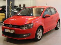 Begagnad VW Polo 86 HK (63 kW) 2010 Röd Halvkombi