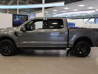 begagnad Ford F-150 Lariat 4x4 Supercrew 5.0l V8 Flexfuel 400 HP Black Edition 2023, Transportbil - Flak