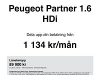 Begagnad Peugeot Partner Tepee 99 HK (72 kW) 2017 Vit Minibuss