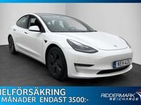 Begagnad Tesla Model 3 Long Range AWD 366 kW (498 HK) 2021 Vit Sedan