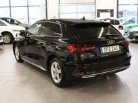 Begagnad Audi A3 Sportback 150 HK (110 kW) 2020 Svart Halvkombi